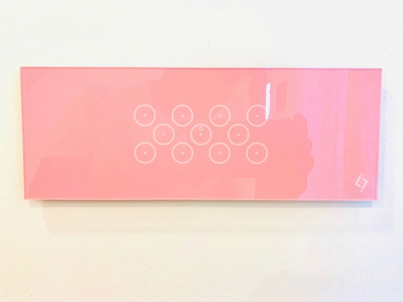 Rose pink touch panel