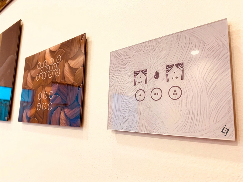 Textured decorative panel display