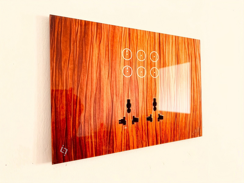 Warm woodgrain panel