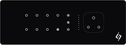 iLA glossy black 8M smart switch with fan control and socket