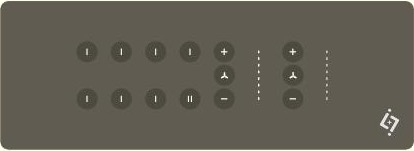 iLA matt grey 8M smart switch with two fan controls